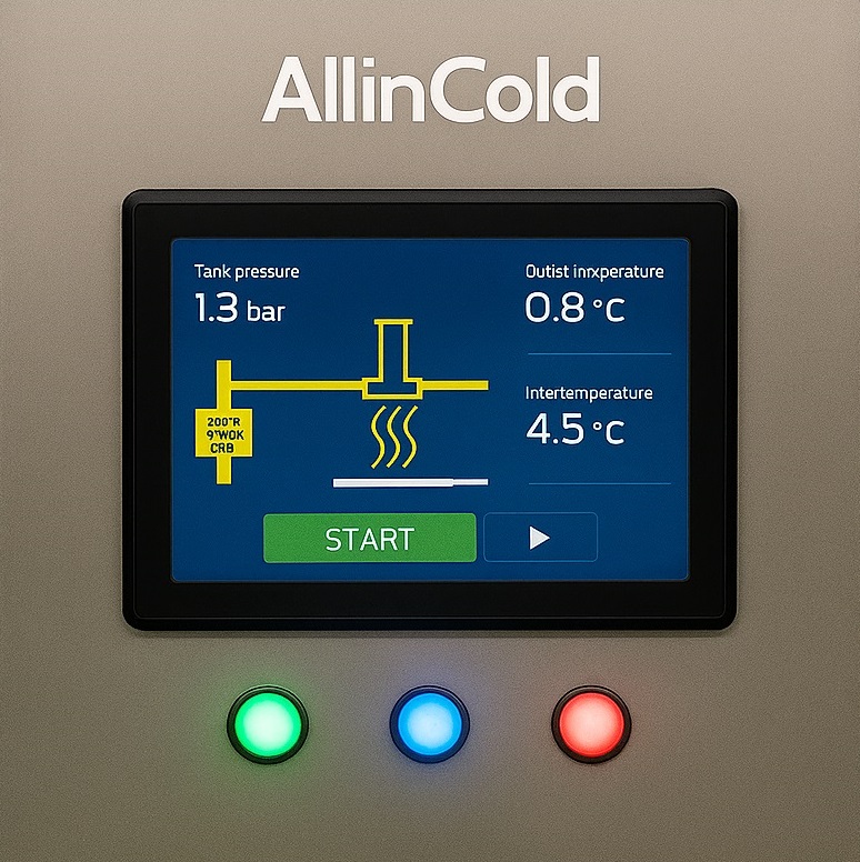 Panel de control del DA Cooler